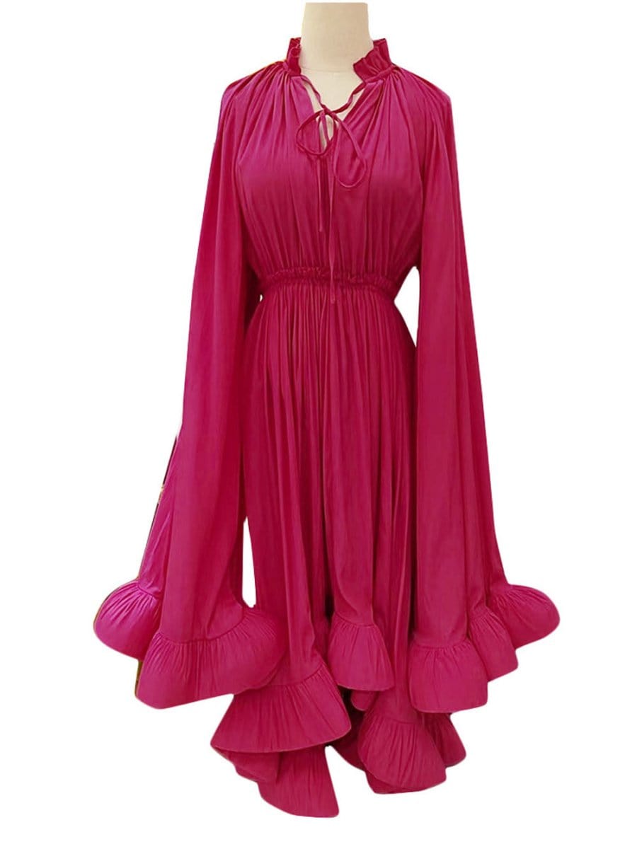 Ruffle Naomi Midi Dress