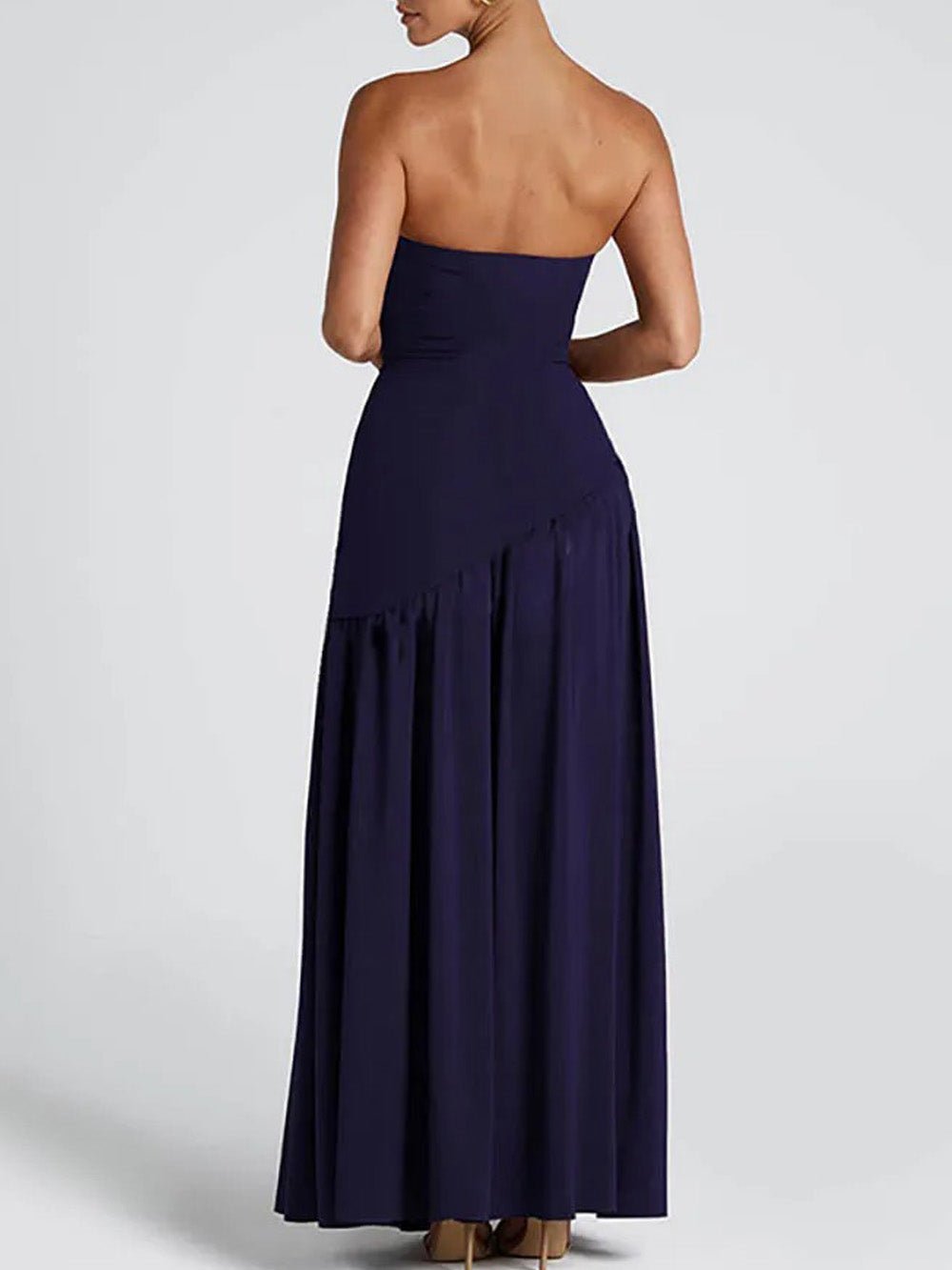 Noelle Strapless Split Maxi Dress