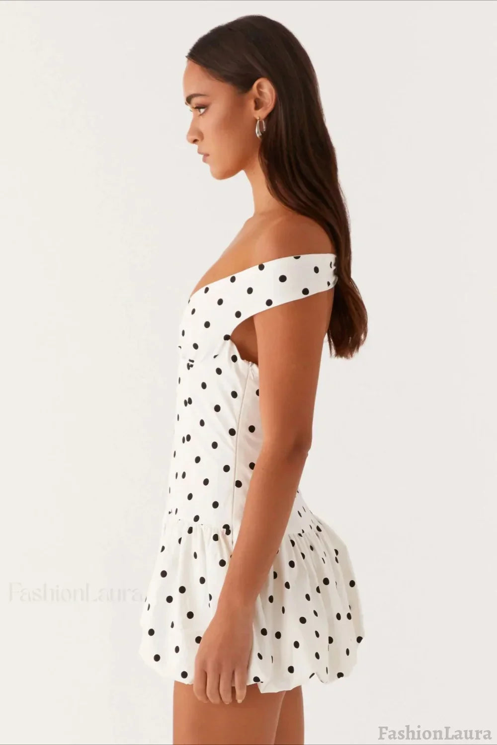 Peplum Off-Shoulder Mini Dress