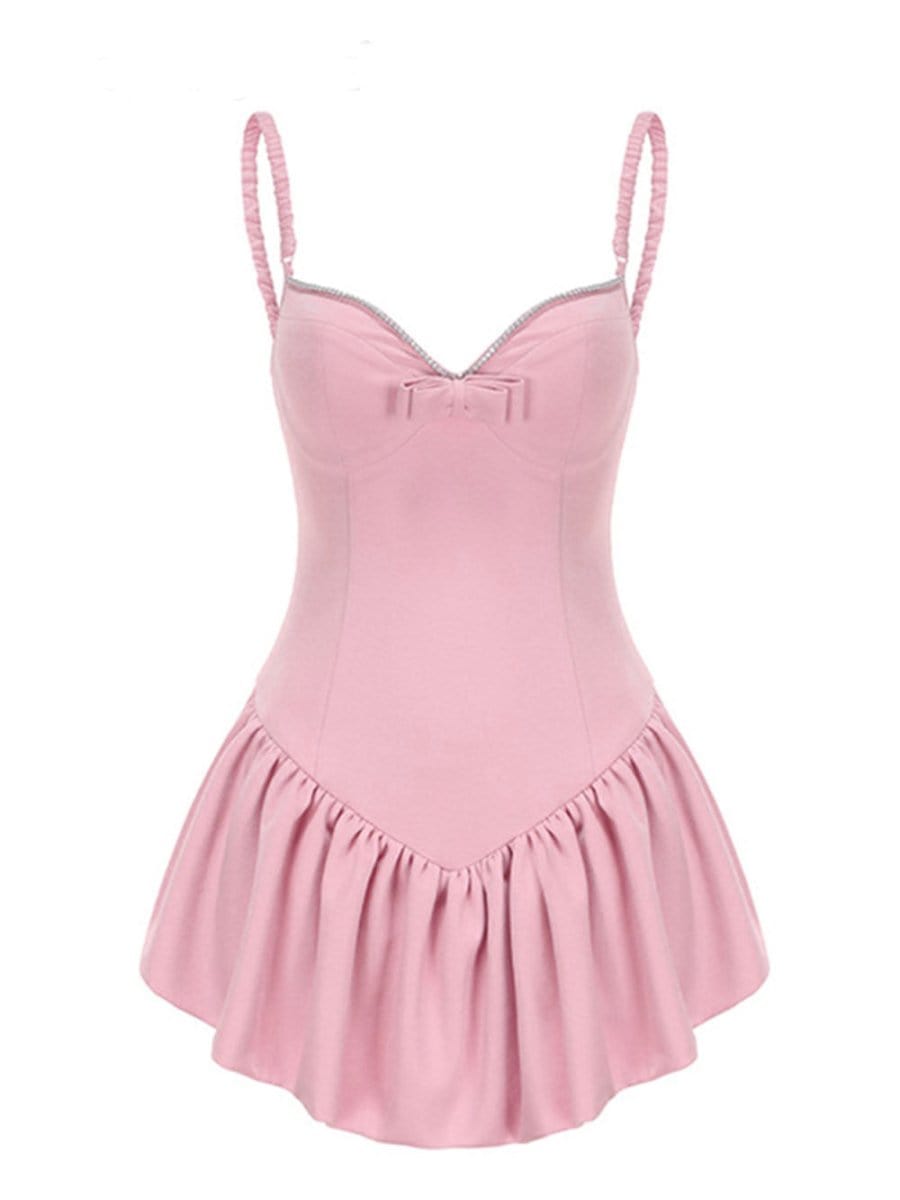 Sleeveless Olivia Playsuit Mini Dress