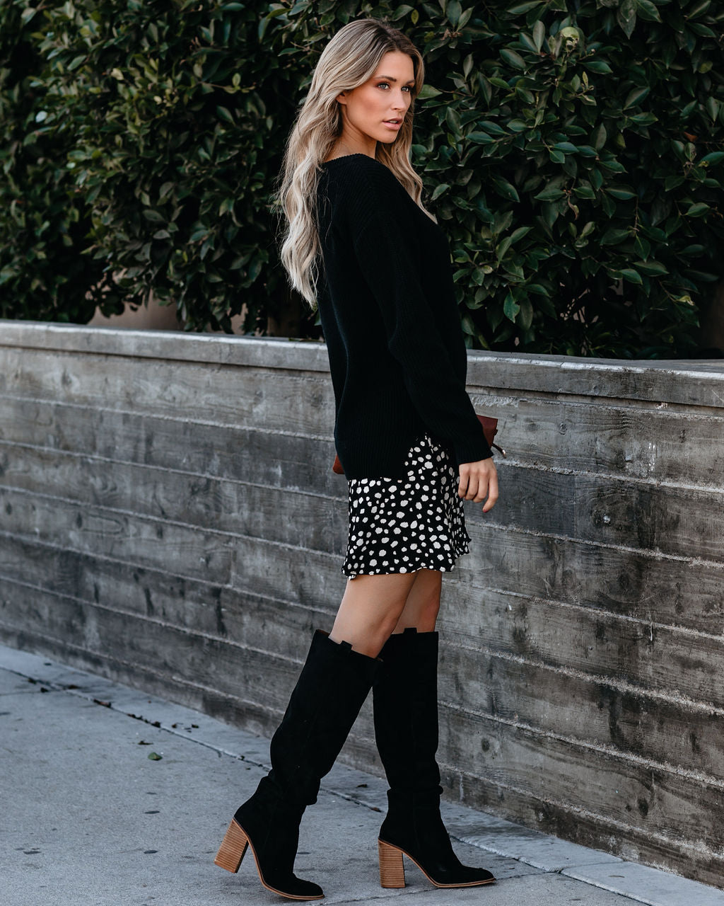 Hundred One Lifetimes Contrast Sweater Dress