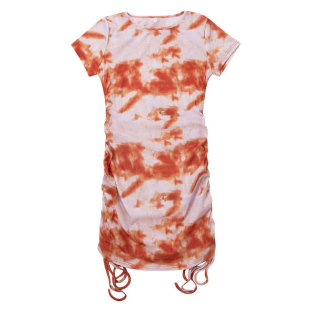 Summer Party Basic Dresses Ladies Short sleeve Womens Solid Bodycon Stretch Mini Dress O Neck Relaxed Slim Pencil Short