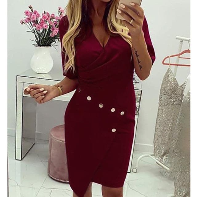 Women Dress Lace Hollow Backless Graceful Party Chic Retro Dress