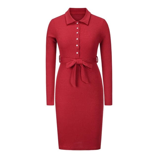 Refined Fashion Bandage Sweater Dress