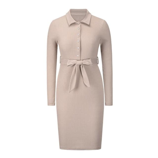 Refined Fashion Bandage Sweater Dress