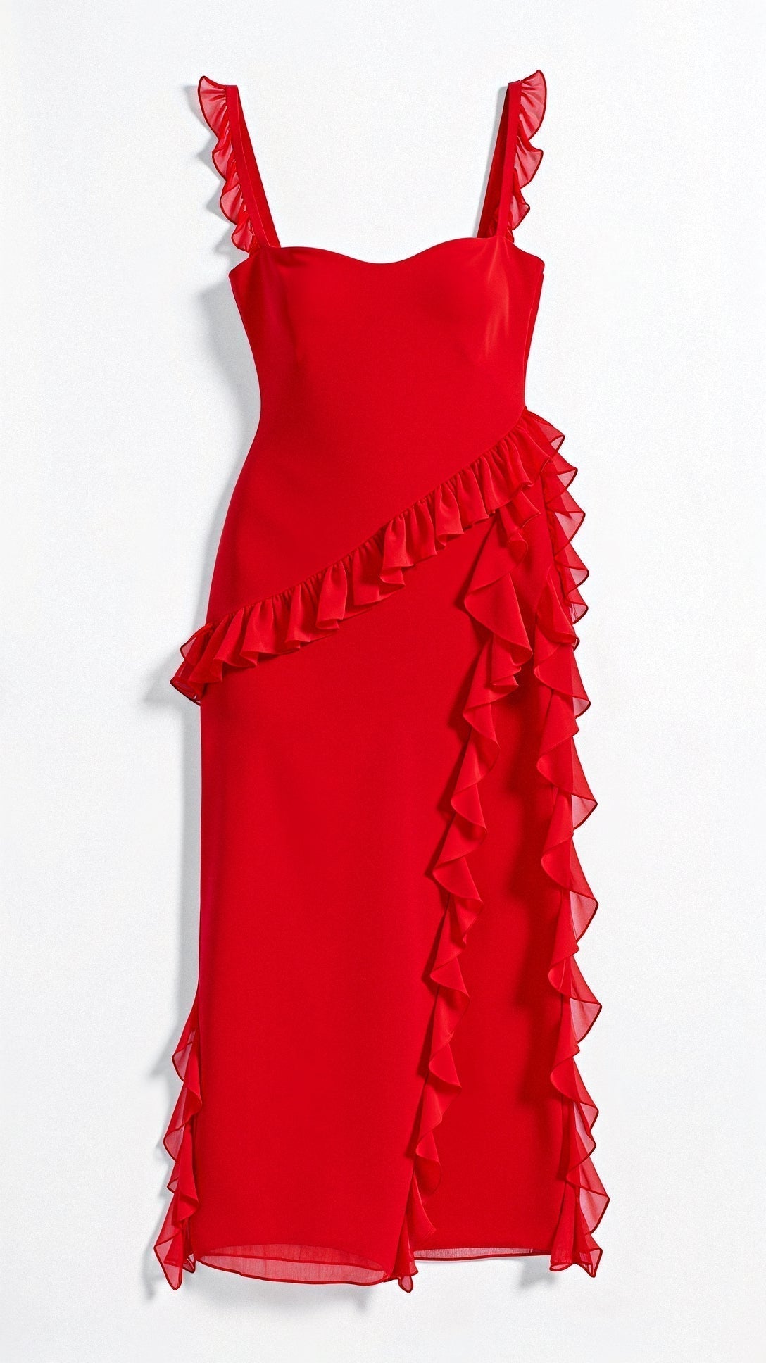 Camila Aesthetic Dress Maxi with Ruffles Evening Wear Edit