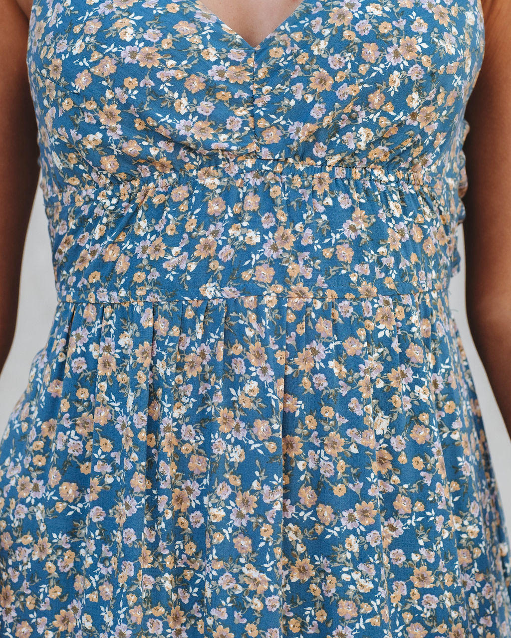 Rio Botanical Tie Back Midi Dress