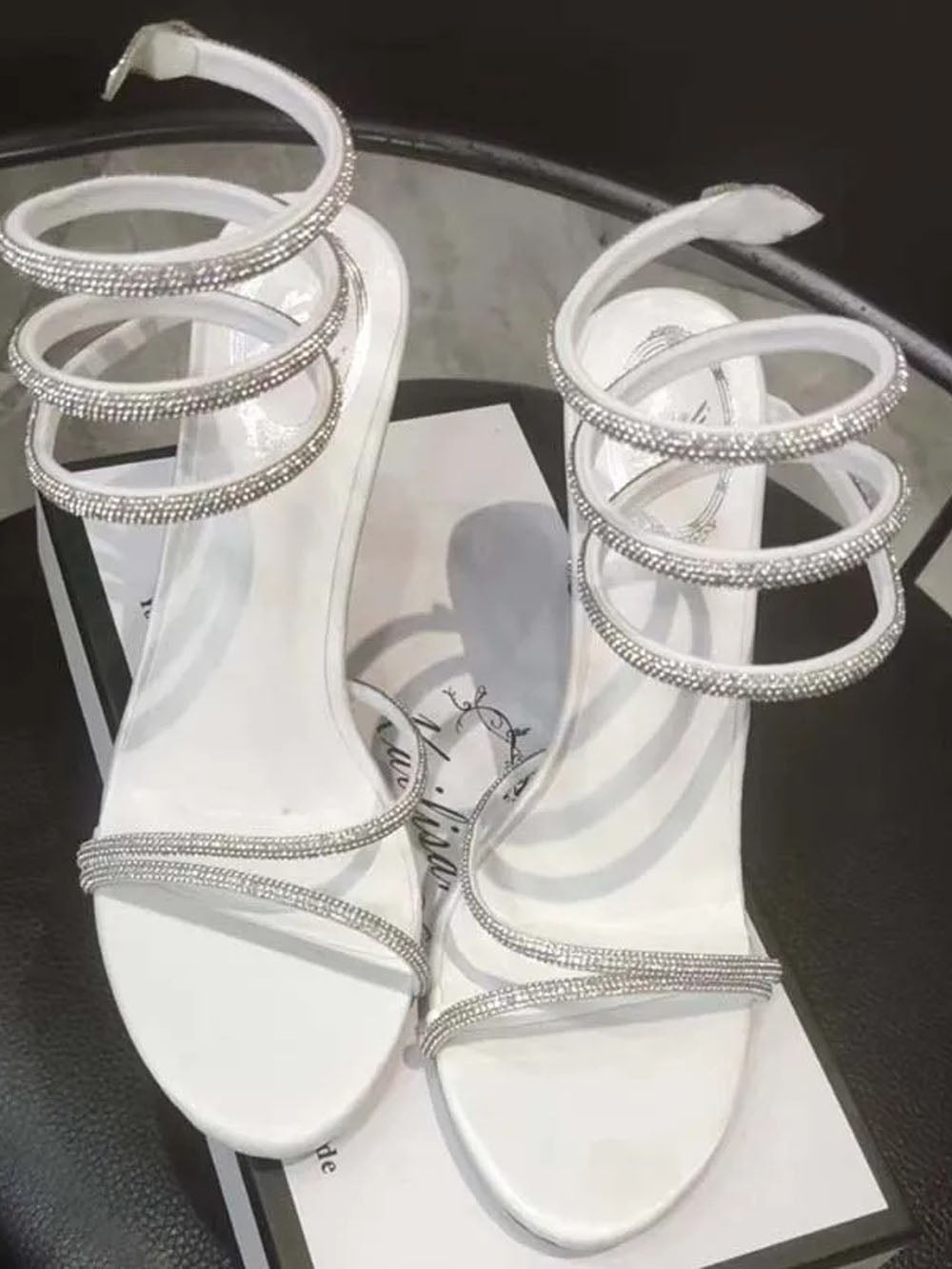 Rosalie Crystal Rhinestone Heel Shoe