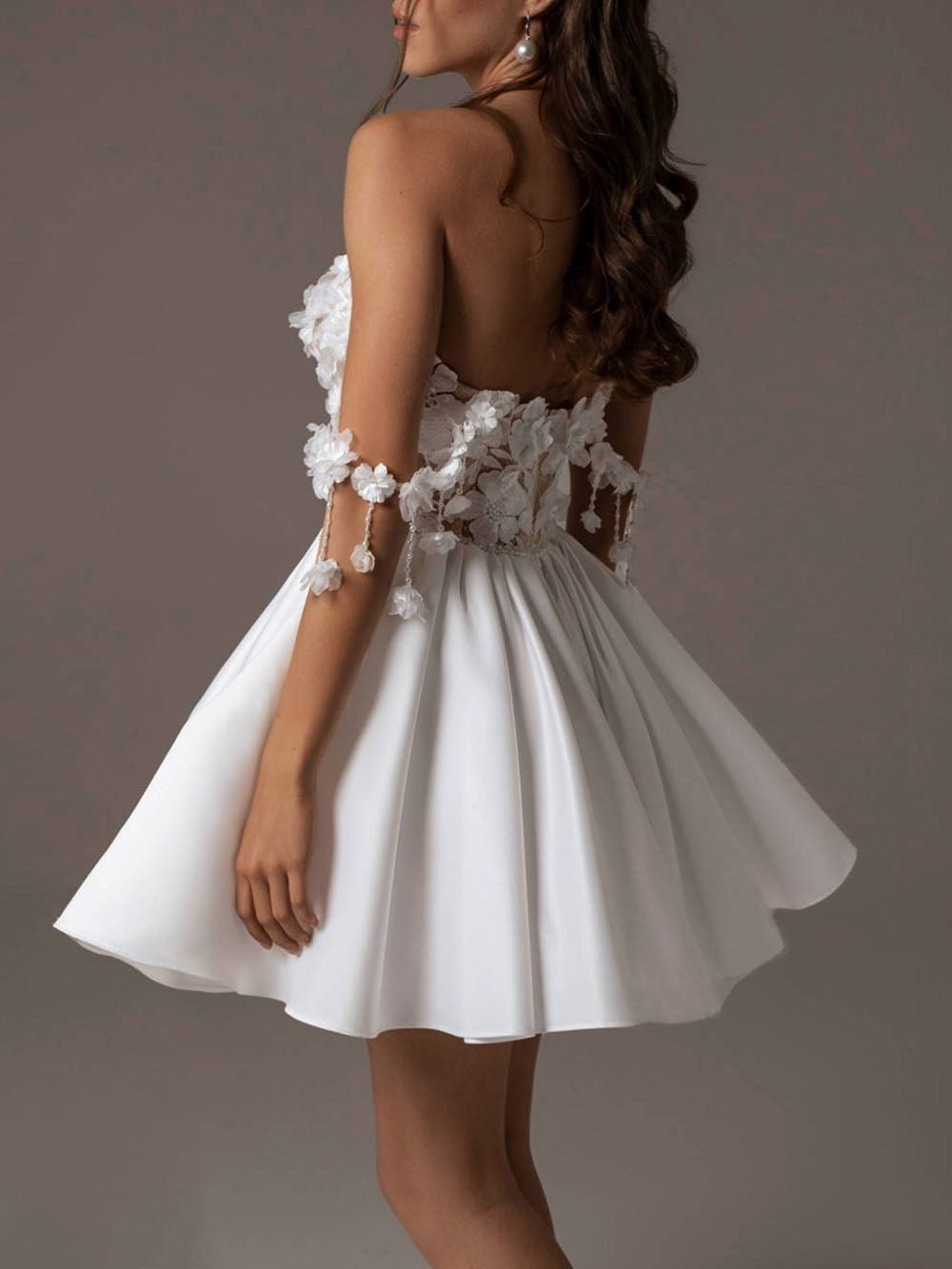 Backless Sage Mini Dress