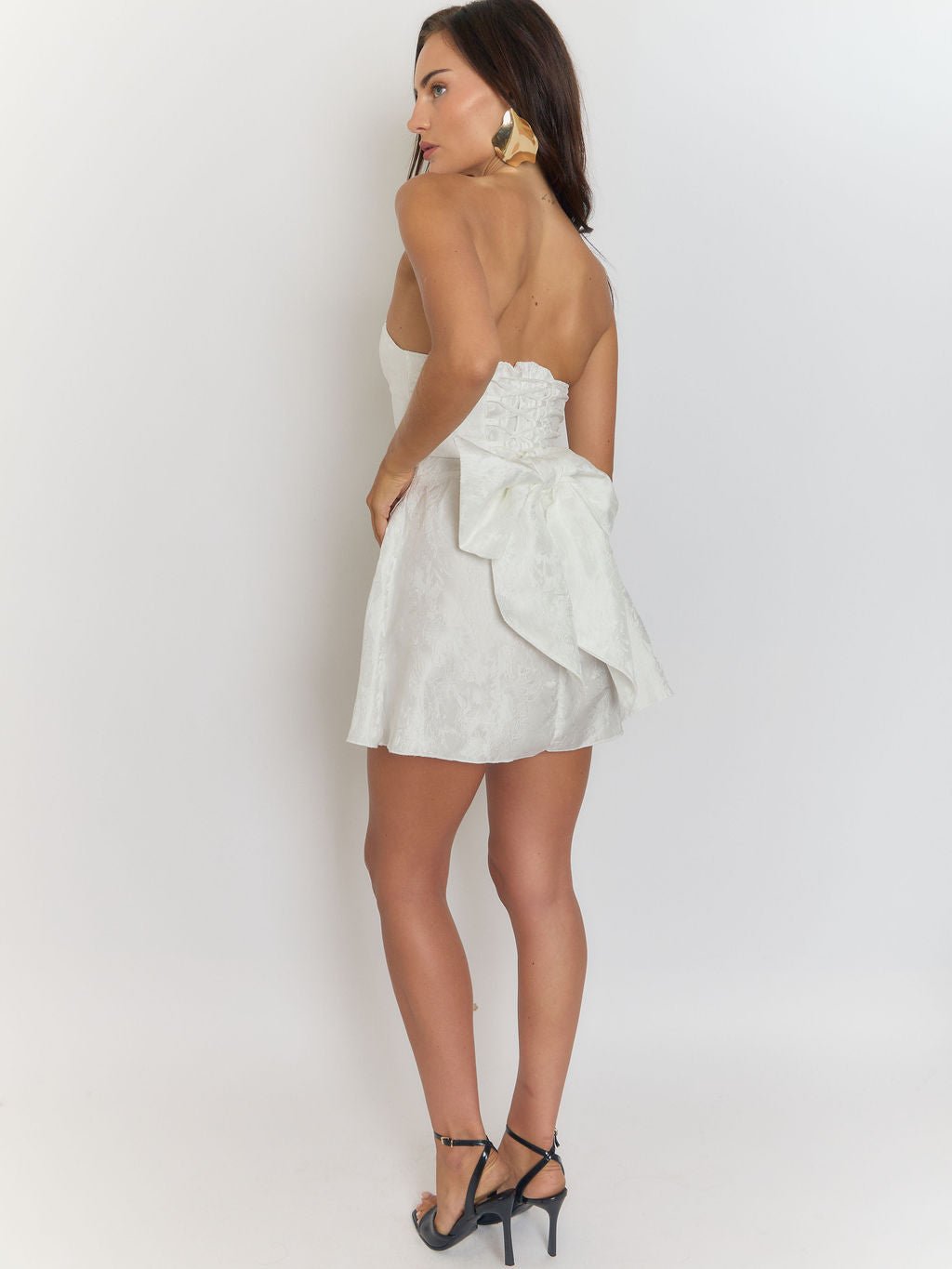 Bow Seraphina Backless Mini Dress