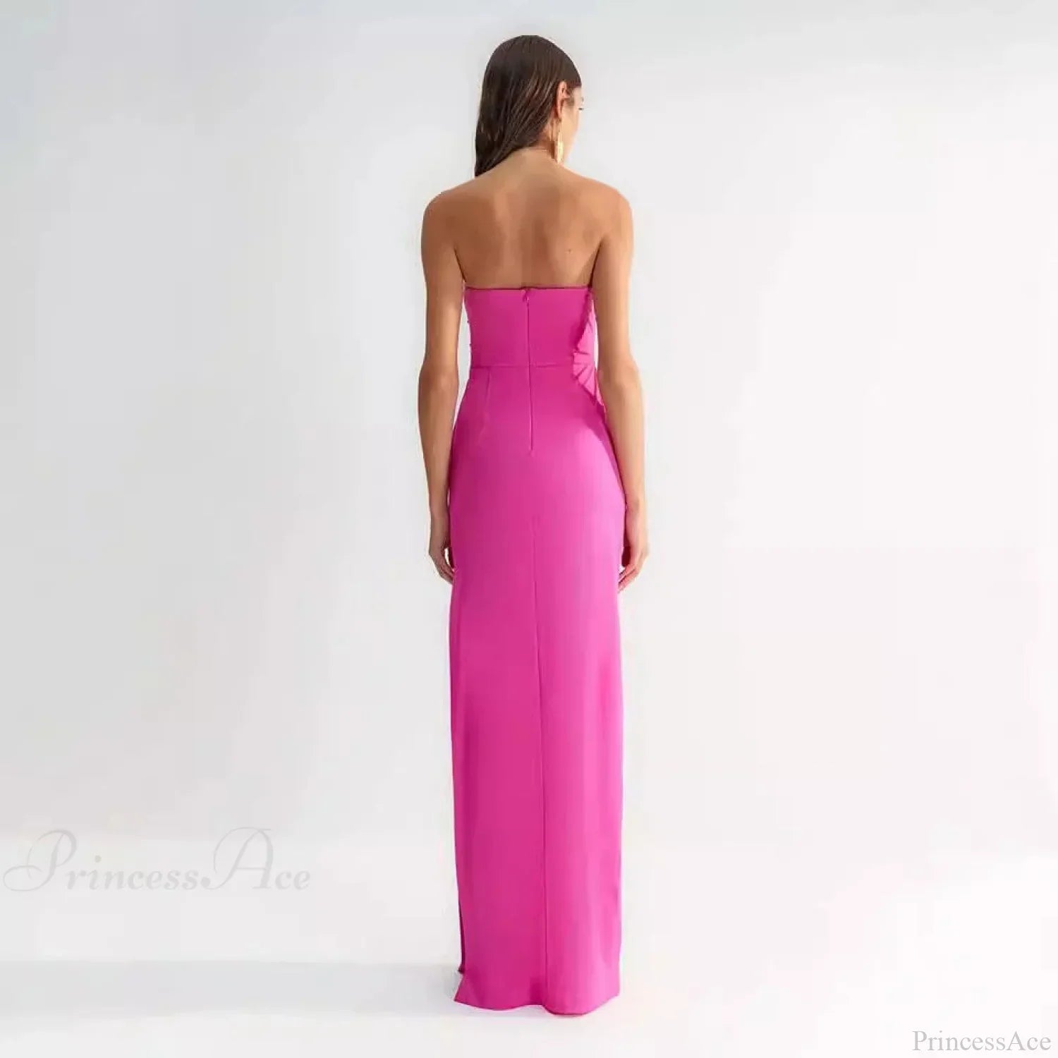 Chic Cutout Strapless Sunflower Prom Dress