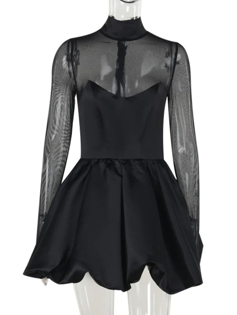 Long Sloane Sleeve Mini Dress