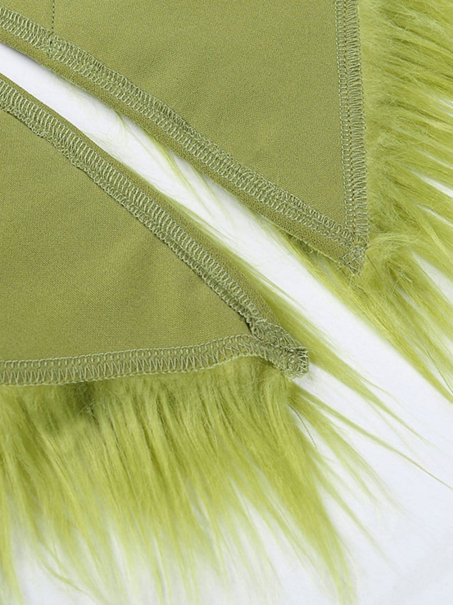 One Sonia Shoulder Feather Midi Dress