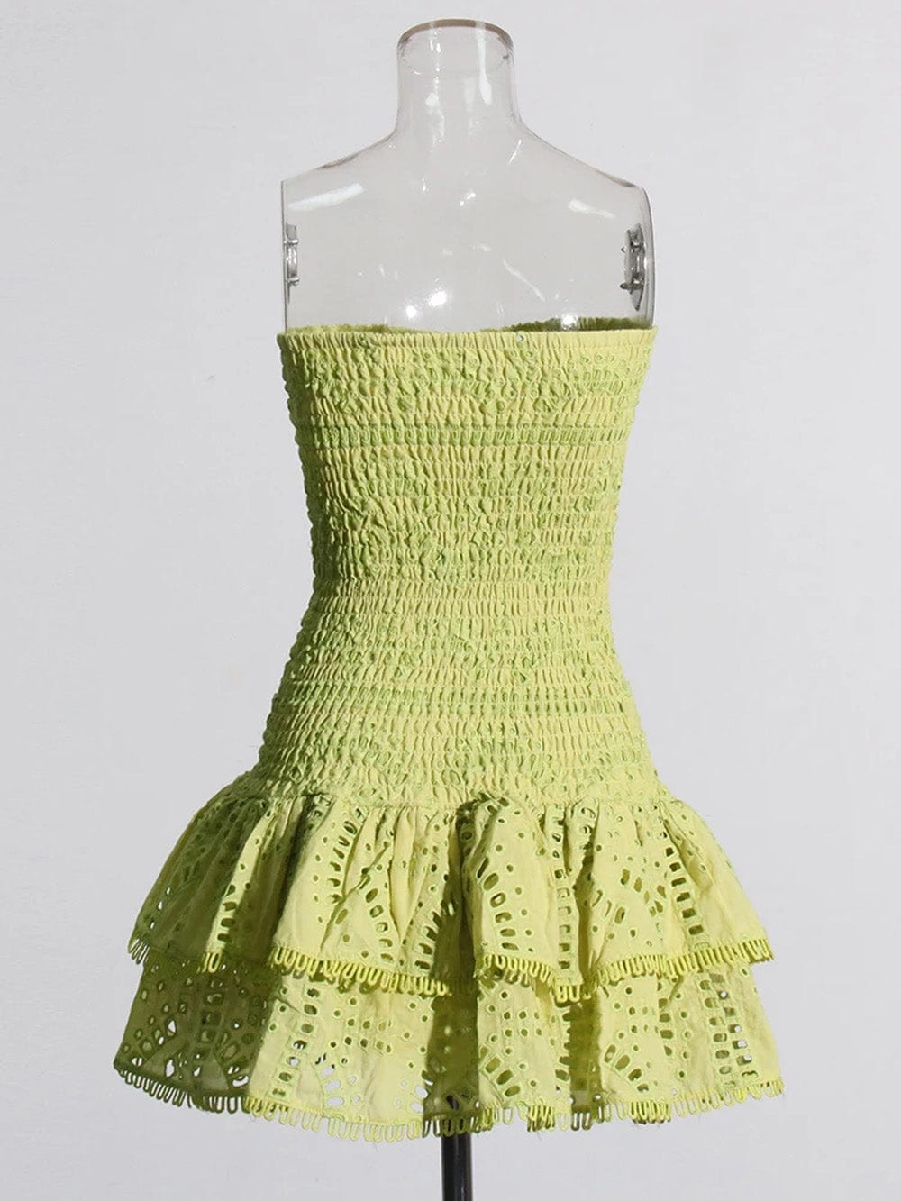 Sleeveless Sophia Spliced Ruffles Mini Dress