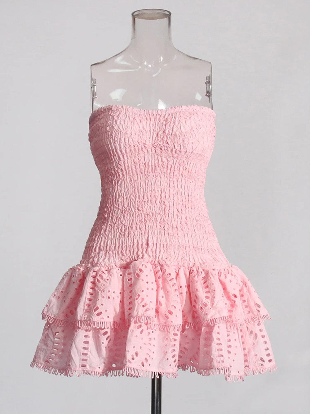 Sleeveless Sophia Spliced Ruffles Mini Dress