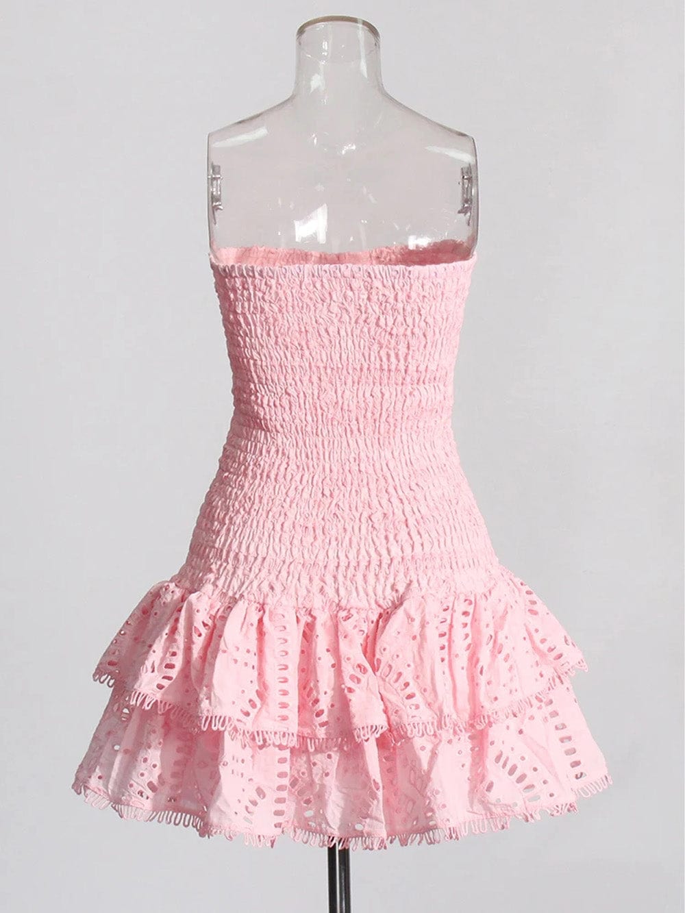 Sleeveless Sophia Spliced Ruffles Mini Dress