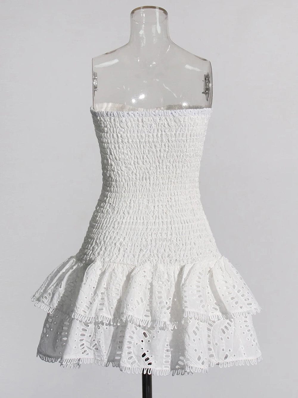 Sleeveless Sophia Spliced Ruffles Mini Dress