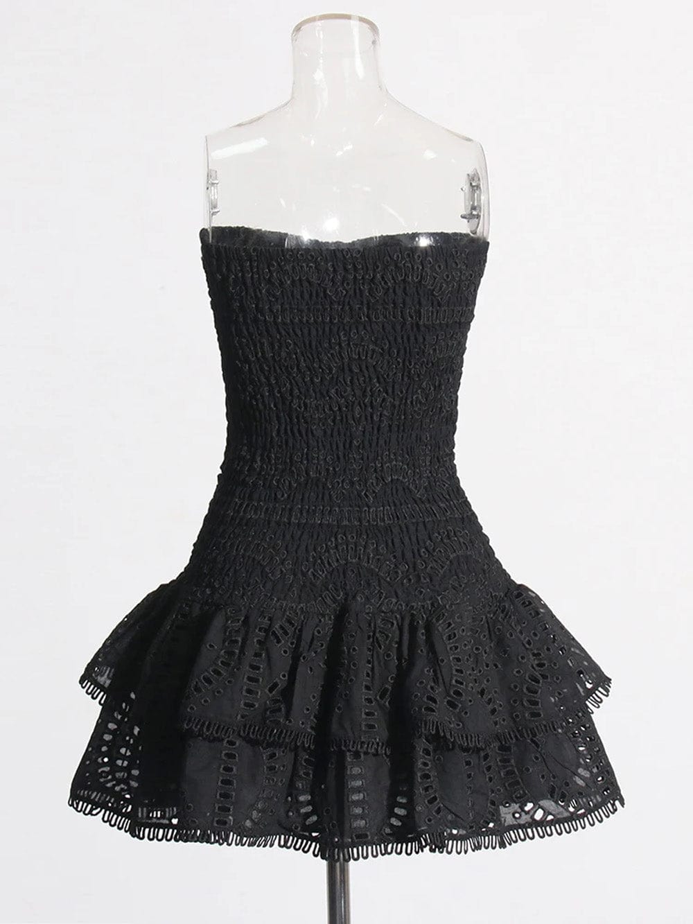 Sleeveless Sophia Spliced Ruffles Mini Dress