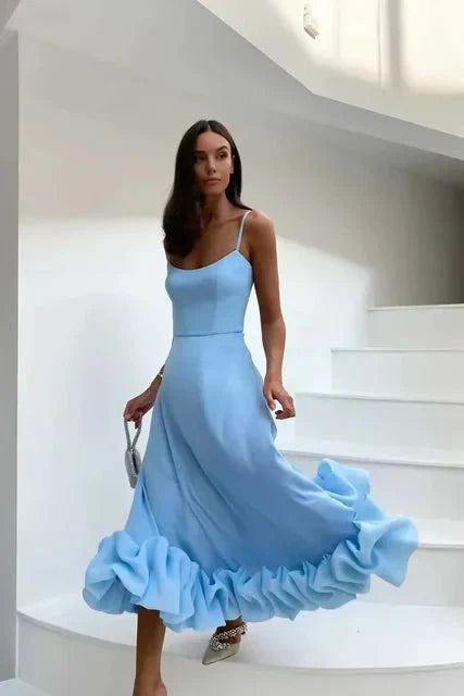 Xochitl Refined Maxi Dress with Ruffles for Women Versatile Daily Pick