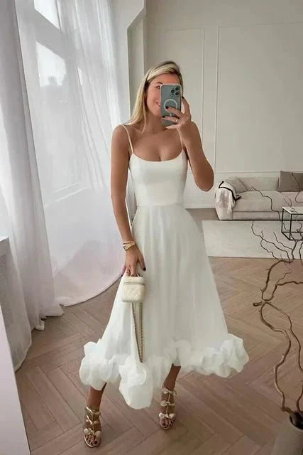 Xochitl Refined Maxi Dress with Ruffles for Women Versatile Daily Pick