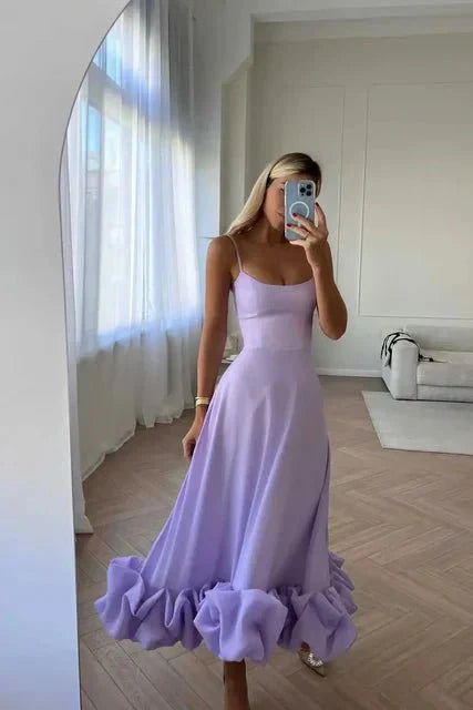 Xochitl Refined Maxi Dress with Ruffles for Women Versatile Daily Pick
