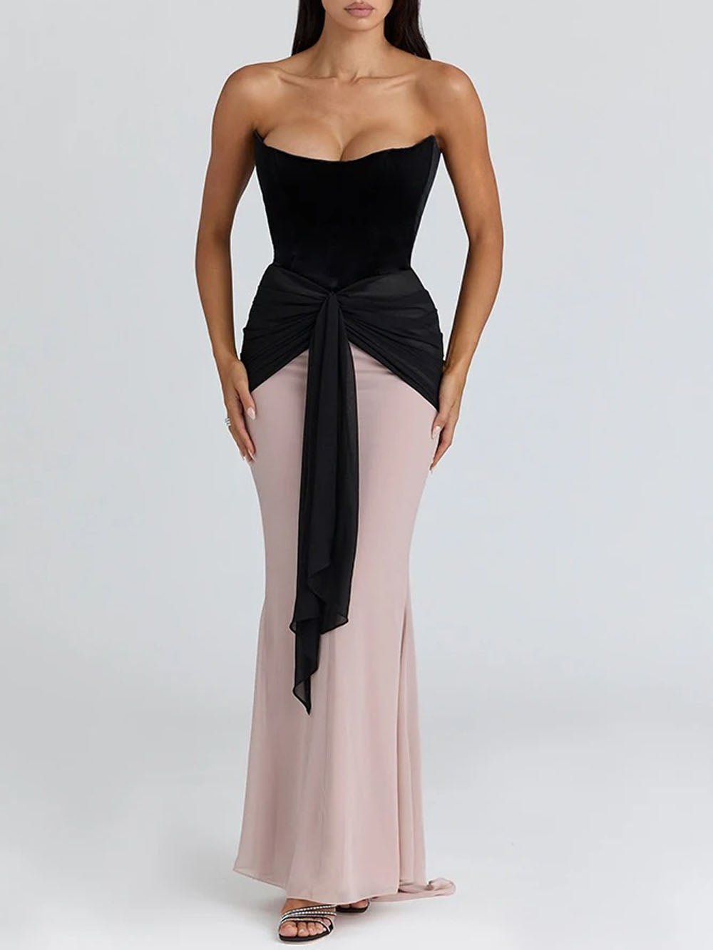 Vivienne Off Shoulder Strapless Maxi Dress