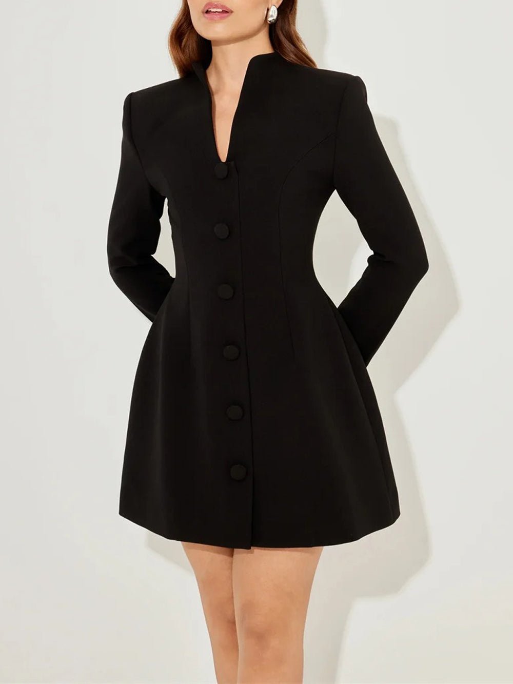 Tailored Vivienne Collar Mini Dress