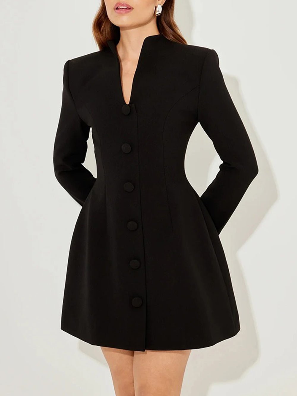 Tailored Vivienne Collar Mini Dress